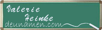 Valerie Heinke Visitenkarte